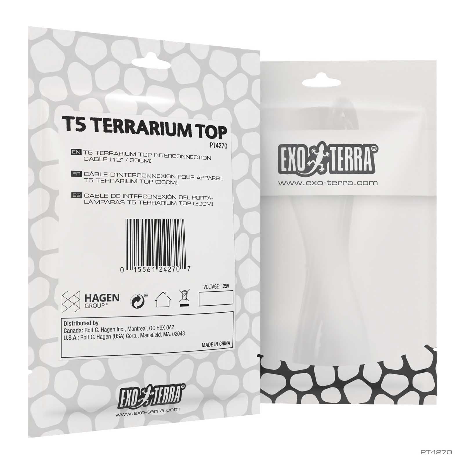 T5 Terrarium Top Link Cable 12" / 30cm - Imagen 2